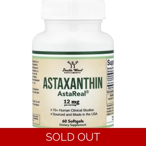 Astaxanthin 12mg 60 Pills - Double Wood Bottle - Lebanon Supplements