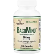 Bacopa Monnieri 300mg 210 Pills - Double Wood (300mg Per 2 Capsules) Bottle - Lebanon Supplements