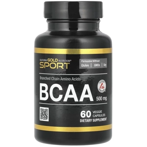 BCAA 500mg 60' - California Gold Nutrition