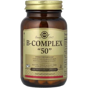 B-Complex 100 Pills - Solgar Bottle - Lebanon Supplements