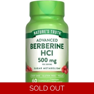 Berberine 500mg 60' - Nature's Truth (500mg per 2 Capsules)
