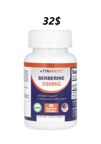 Berberine 500mg 60' - Vitamatic