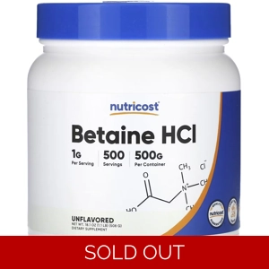 Betaine Powder 1000mg 500' - Nutricost