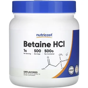 Betaine Powder 1000mg 500' - Nutricost