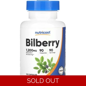 Bilberry 1200mg 90' - Nutricost