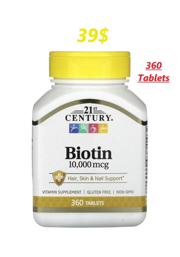 Biotin 10,000mcg 360' - 21st Century
