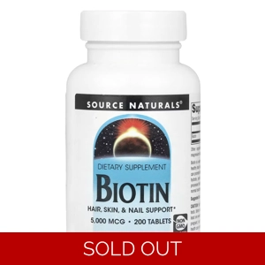 Biotin 5000mcg 200' - Source Naturals