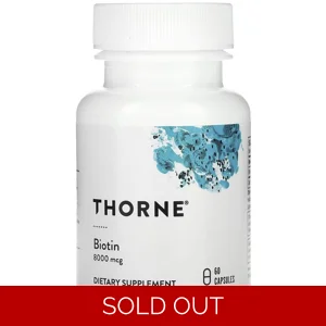 Biotin 8,000mcg 60 pills - Thorne Bottle - Lebanon Supplements