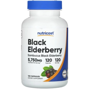 Black Elderberry 5750mg 120' - Nutricost