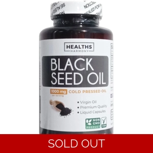 Black Seed Oil 1000mg 180' - Healths Harmony (1000mg Per 2 Capsules)