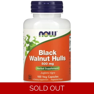 Black Walnut Hulls 500mg 100' - NOW