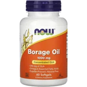 Borage Oil 1000mg 60 Pills - NOW Bottle - Lebanon Supplements