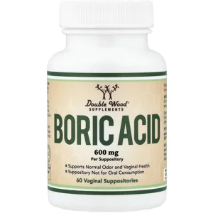 Boric Acid 600mg 60 pills - Double Wood Bottle - Lebanon Supplements