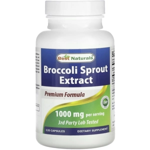 Broccoli Sprout 1000mg 120' - Best Naturals (1000mg Per 2 ..