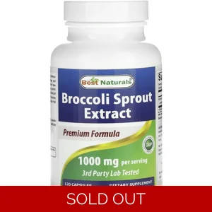 Broccoli Sprout 1000mg 120' - Best Naturals (1000mg Per 2 Capsules)