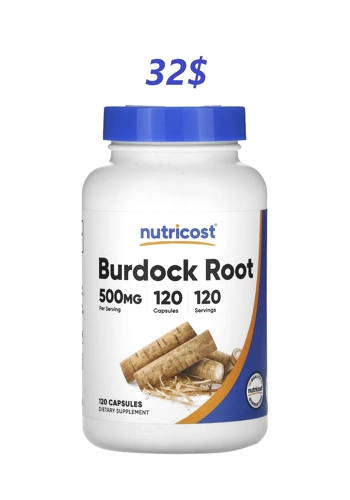 Burdock 500mg 120' - Nutricost