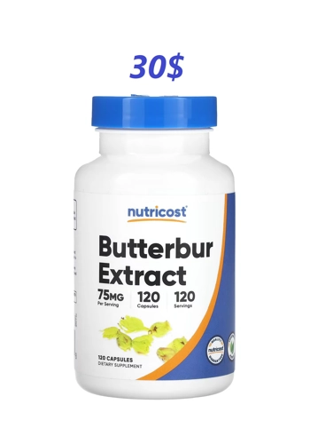 Butterbur 75mg 120' - Nutricost