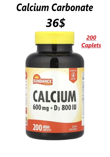 Calcium 600mg 200' - Sundance