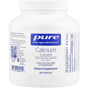 Calcium Citrate 180' - Pure Encapsulations (300mg Per 2 Capsules)