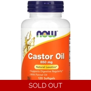 Castor Oil 650mg 120' - NOW