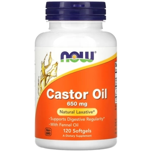 Castor Oil 650mg 120' - NOW