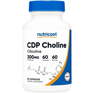 CDP Choline 300mg 60' - Nutricost (Citicoline)