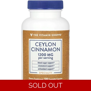 Ceylon Cinnamon 1200mg 120' - The Vitamin Shoppe (1200mg Per 2 Capsules)
