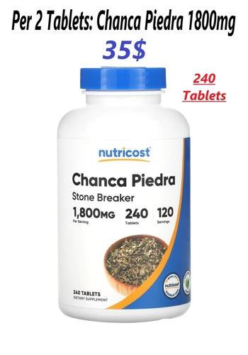 Chanca Piedra 1800mg 240' - Nutricost