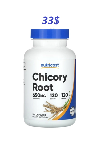 Chicory 650mg 120' - Nutricost