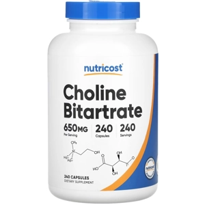 Choline 650mg 240' - Nutricost