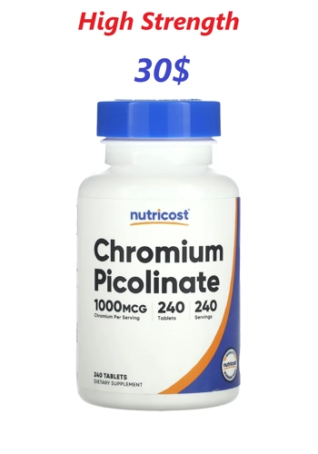 Chromium  Picolinate 1000mcg 240' - Nutricost