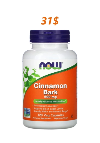 Cinnamon 600mg 120' - NOW