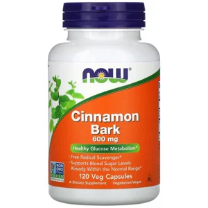 Cinnamon 600mg 120 pills - NOW Bottle - Lebanon Supplements