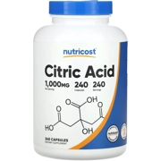 Citric Acid 1000mg 240' - Nutricost