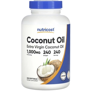 Coconut Oil 1000mg 240' - Nutricost