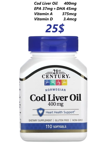 Cod Liver Oil 400mg 110..