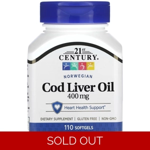 Cod Liver Oil 400mg 110' - 21st Century