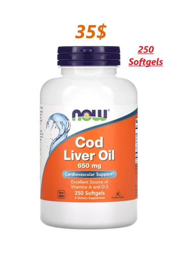 Cod Liver Oil 650mg 250..