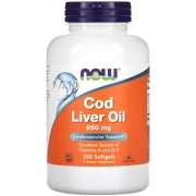 Cod Liver Oil 650mg 250' - NOW
