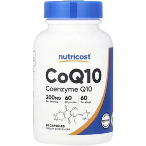 CoQ10 200mg 60 Pills - Nutricost Bottle - Lebanon Supplements