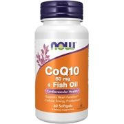 CoQ10 60mg + Fish Oil 60' - NOW