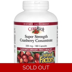 Cranberry 500mg 180' - Natural Factors