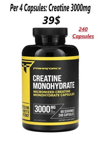 Creatine 3000mg 240' - Primaforce