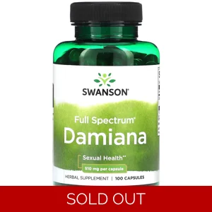 Damiana 510mg 100 Pills - Swanson Bottle - Lebanon Supplements