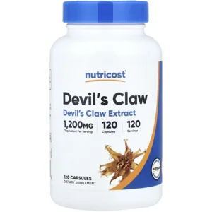 Devil pillss Claw 1200mg 120 pills - Nutricost Bottle - Lebanon Supplements
