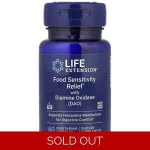 Diamine Oxidase 20,000 HDU 60' - Life Extension (DAO)