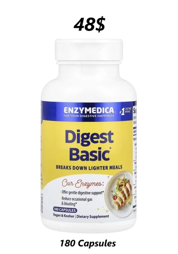 Digest Basic 180' - Enzymedica (Digestive Enzymes)