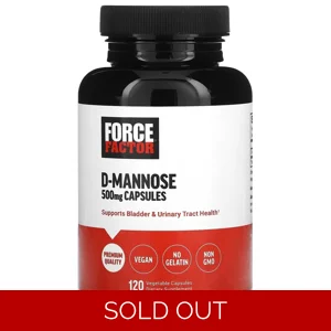 D-Mannose 500mg 120 pills - Force Factor Bottle - Lebanon Supplements