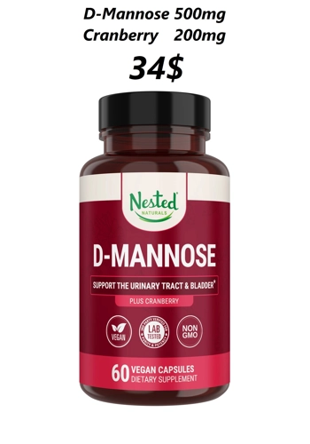 D-Mannose 60' - Nested Naturals (+Cranberry)