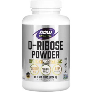 D-Ribose Powder 5000mg 45 Servings - NOW Bottle - Lebanon Supplements